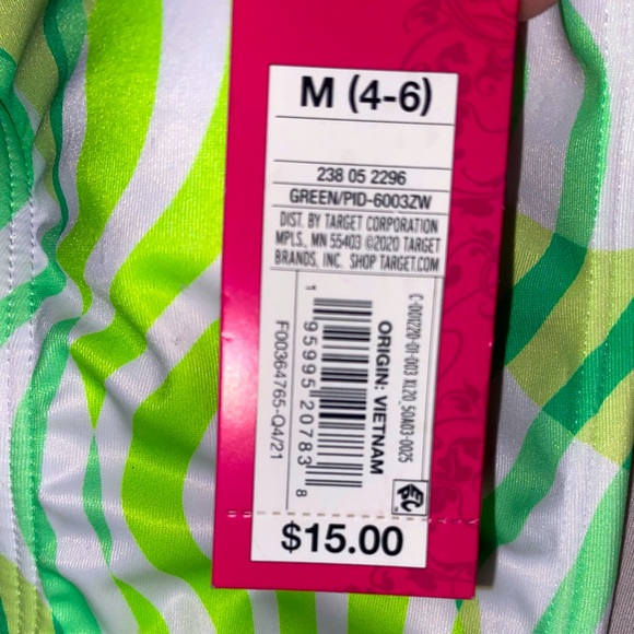 NWT Juniors Xhilaration Green Bandeau Bikini Top Size M - Picture 6 of 8